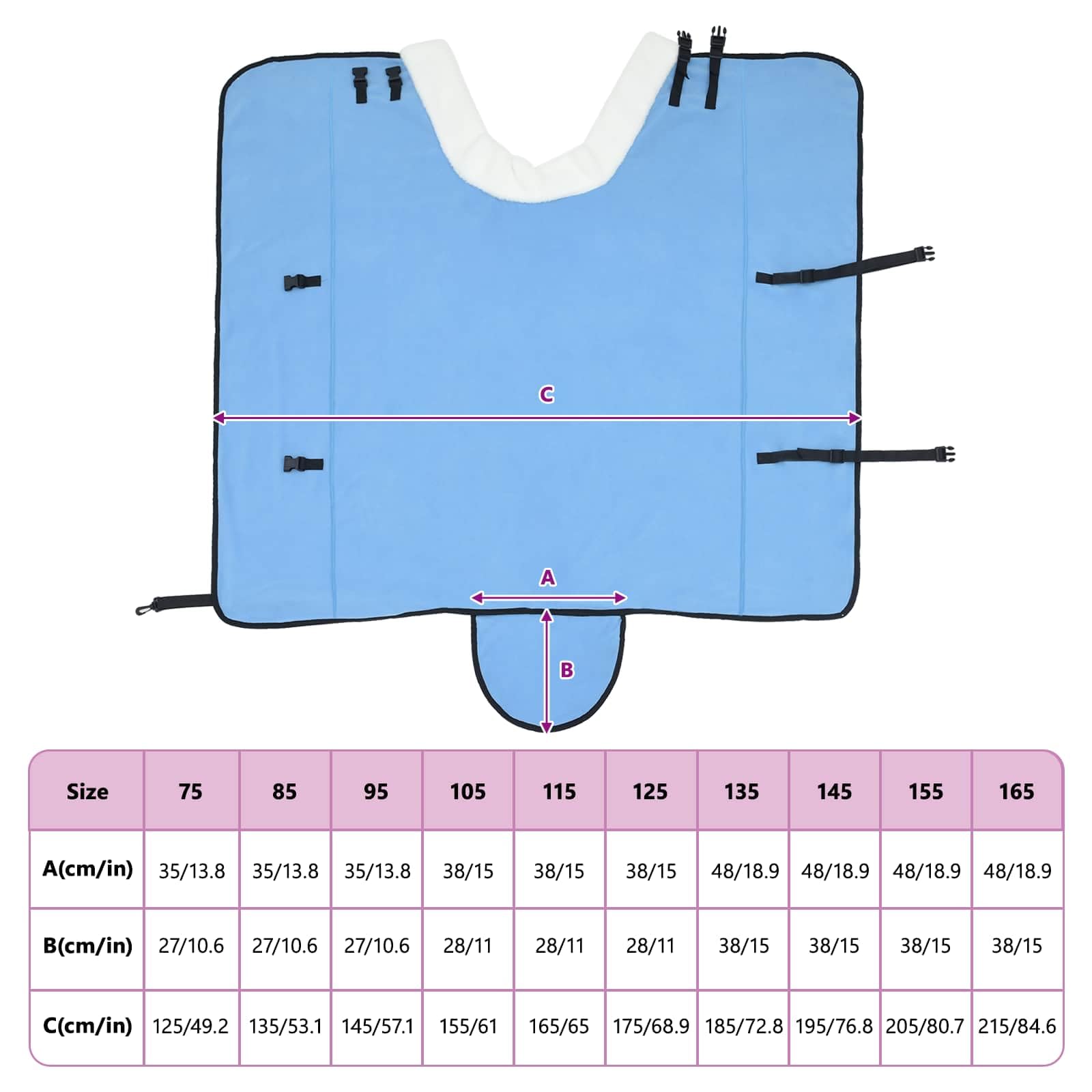 Generico Coperta per Cavalli Aqua Completo 125 cm Felpa in Pile,Articoli Sportivi,Ricreazione all'aperto,Equitazione,Cura dei Cavalli,Coperte e Lenzuola per cavalli-42013332