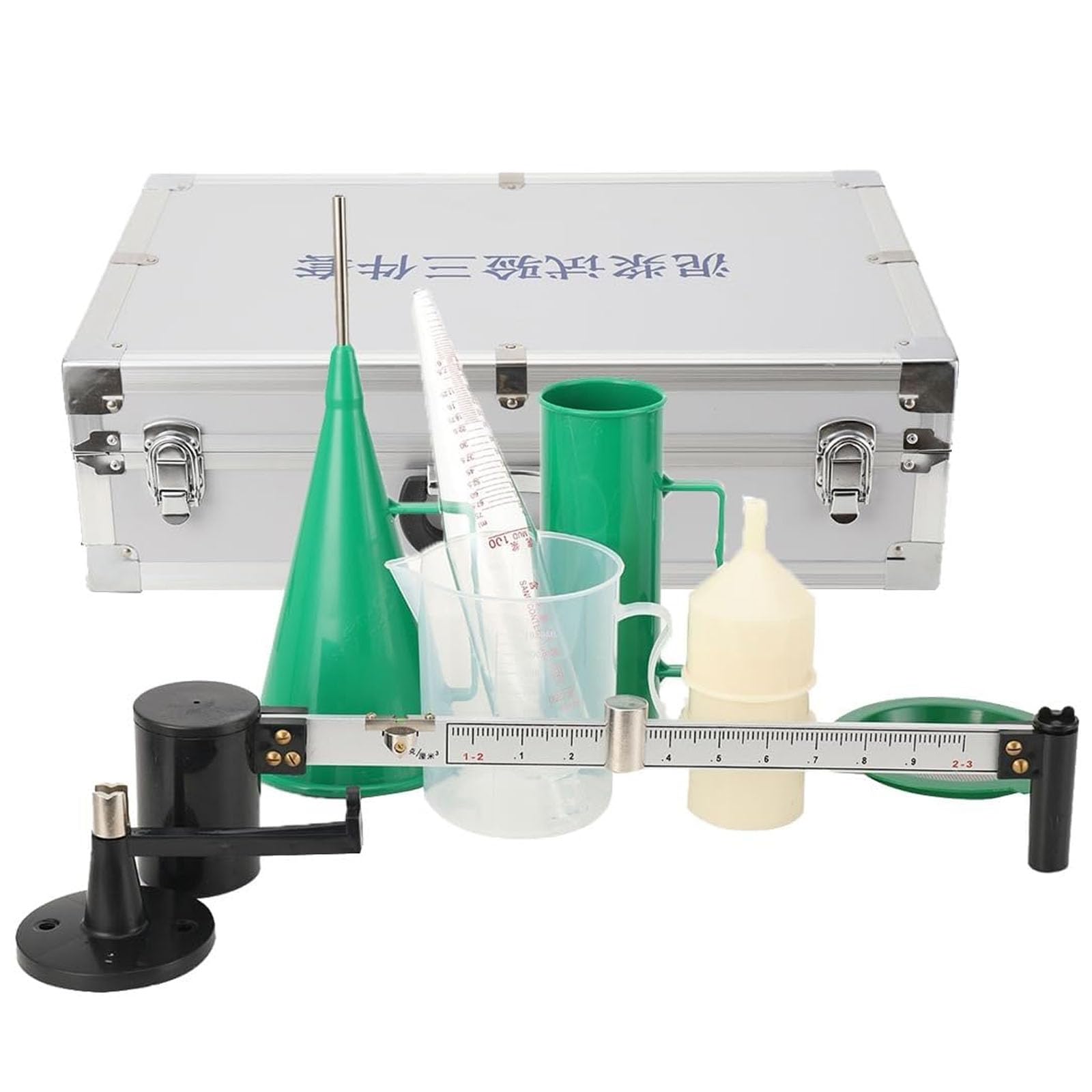 MRJYK Mud Tester Kit, Mud Hydrometer, Sand Content Meter, Slurry Viscometer, Portable Testing Machine Set with Marsh Funnel & Viscosity Cup for Laboratory Use