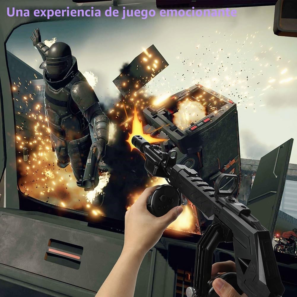 VR Gun Stock para Quest 3S/3, Manija del controlador de tiro VR para Quest 3, Accesorios para juegos VRShooting, con tirantes