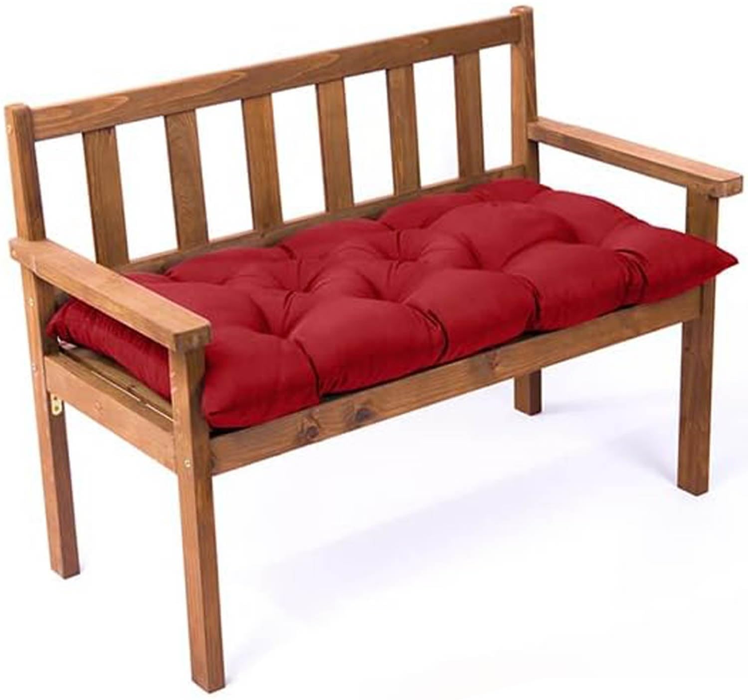 Cuscino Per Panche Da Esterno 100x50x8cm - Impermeabile, Traspirante E Con Cinghia Di Fissaggio - Foto 5