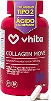 Colágeno Tipo 2 Com Ácido Hialurônico - 40mg Concentrado 60 Cápsulas Vhita