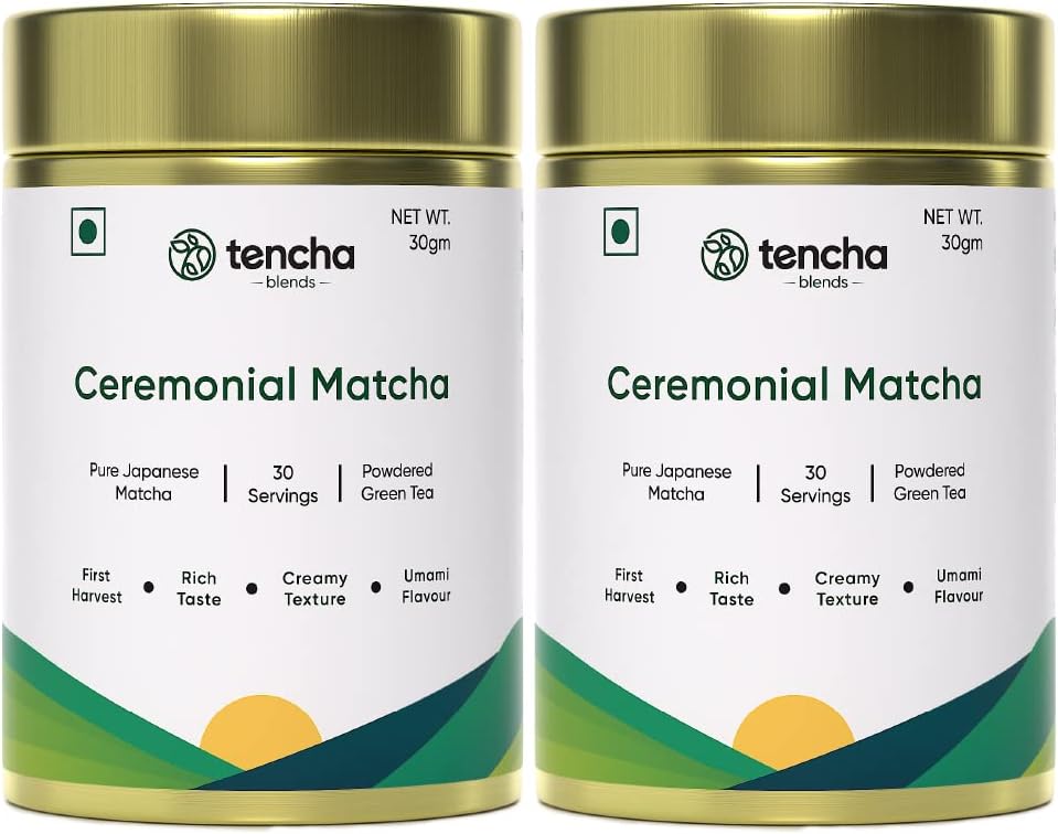 Tencha Japanese Green Tea Powder (Ceremonial Matcha-Pack of 2)