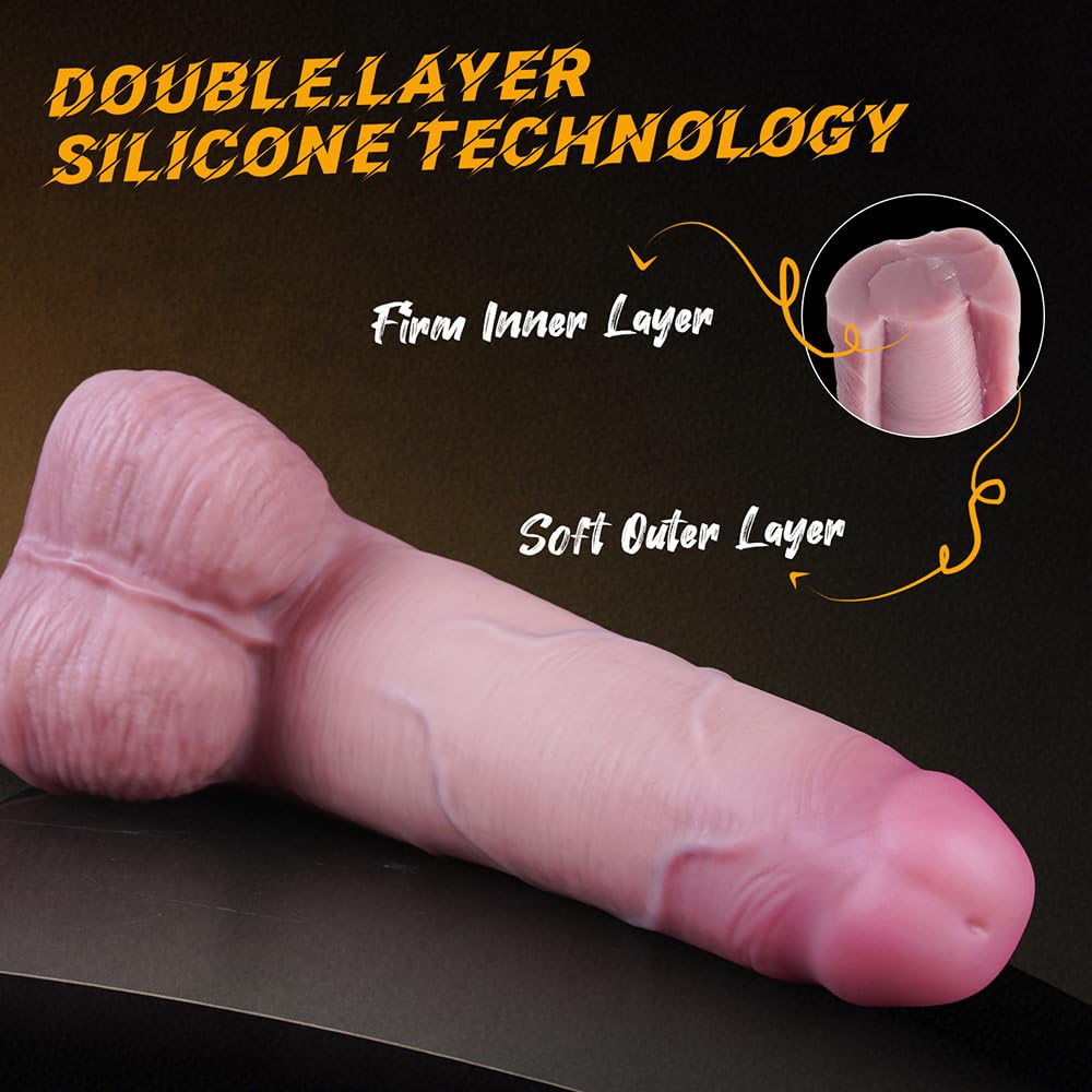 25cm Groß Realistischer Dildo XXL Anal Dildo Sexspielzeug Dicker Dildo mit starkem Saugnapf Analdildo Perfekt Echte Adern Und Erhabene Hoden Echte Penisnachbildung Analstimulation Erotik Sex Toy