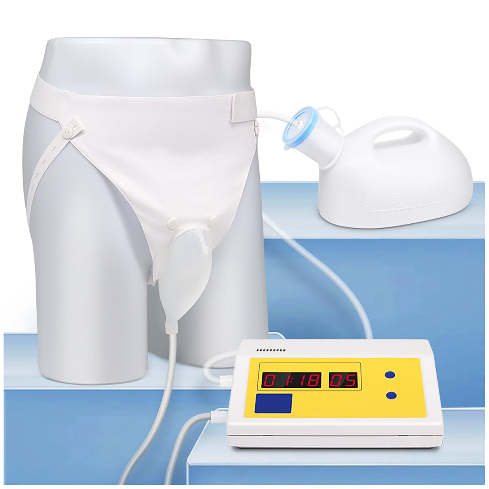 Raccoglitore di urina Orinatoio Elettrico indossabile in Silicone Ventilato Aderente Design Confortevole Riutilizzabile Delicato sulla Pelle e inodore
