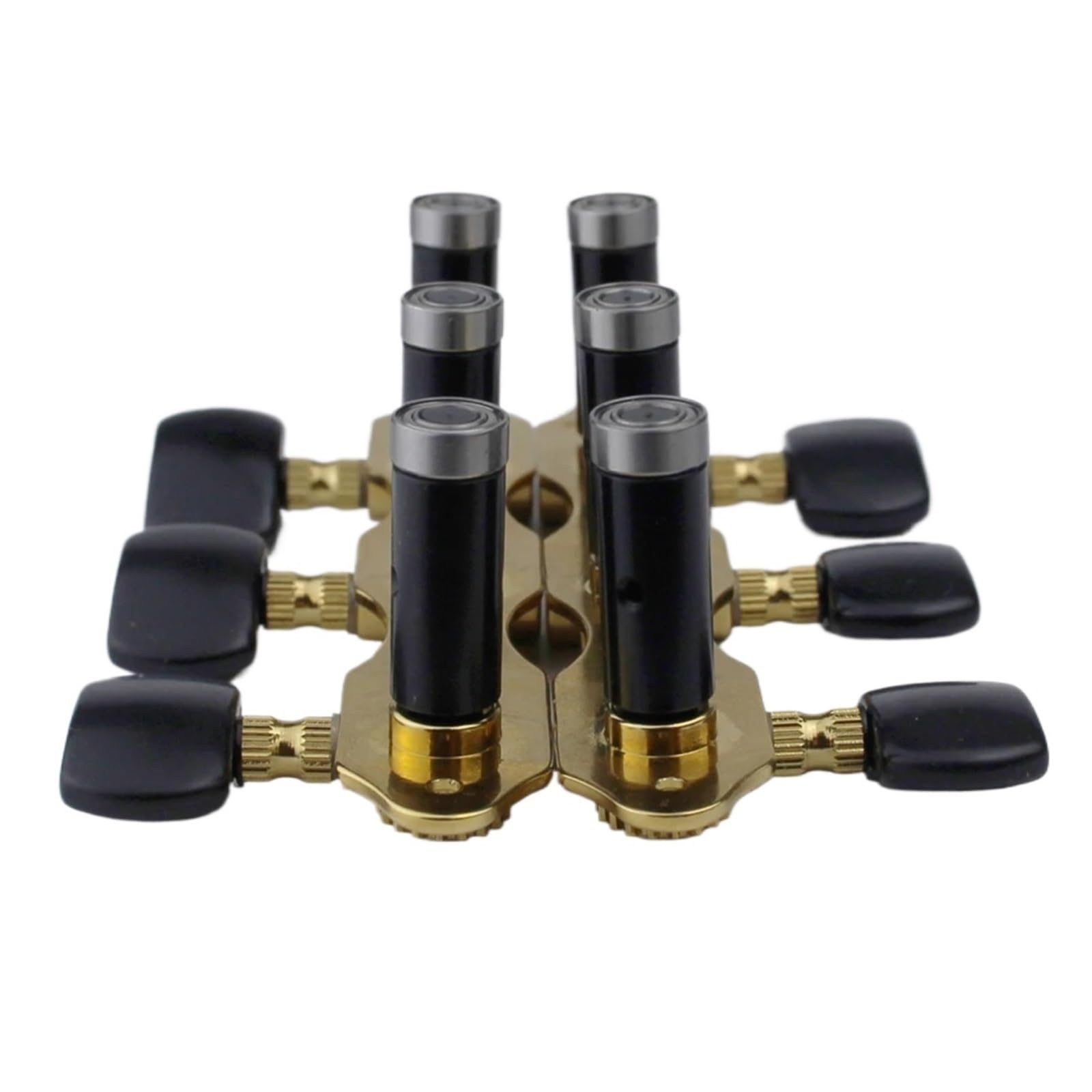 1 set accordatore for chitarra classica chiavi di accordatura for chitarra classica acustica pioli in acciaio teste di macchine nere(BK Classical tuner)