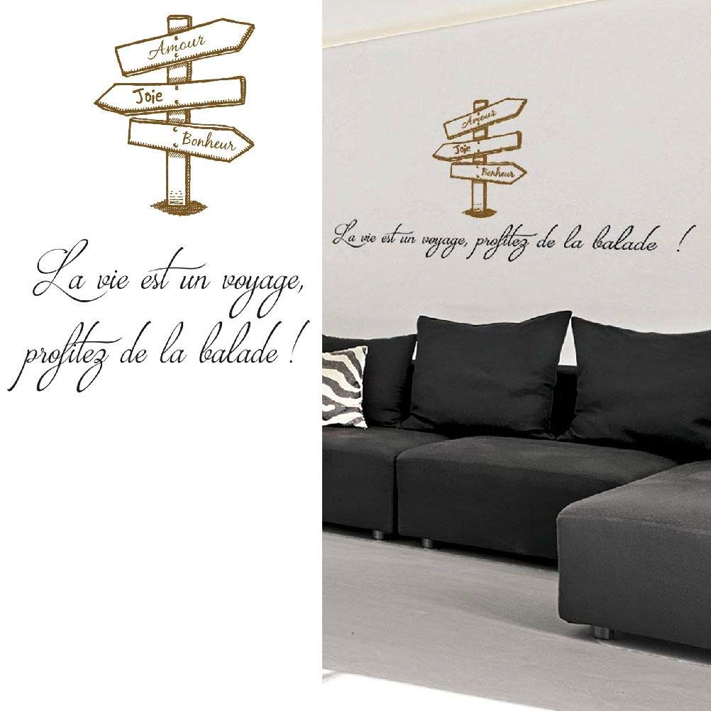 Gadget and BazaarLa Vie est un Voyage stickers 20 x 70 cm