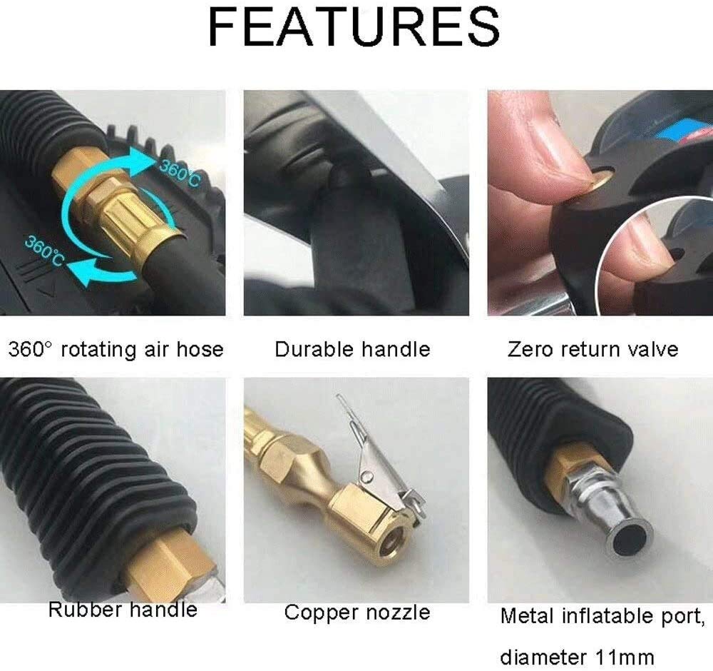 Medidor de presión de neumáticos 255 PSI - Medidor de presión de Aire para neumáticos - Coche, camión, Motocicleta - Precisión Garantizada - Válvula desinfladora - Latón Macizo