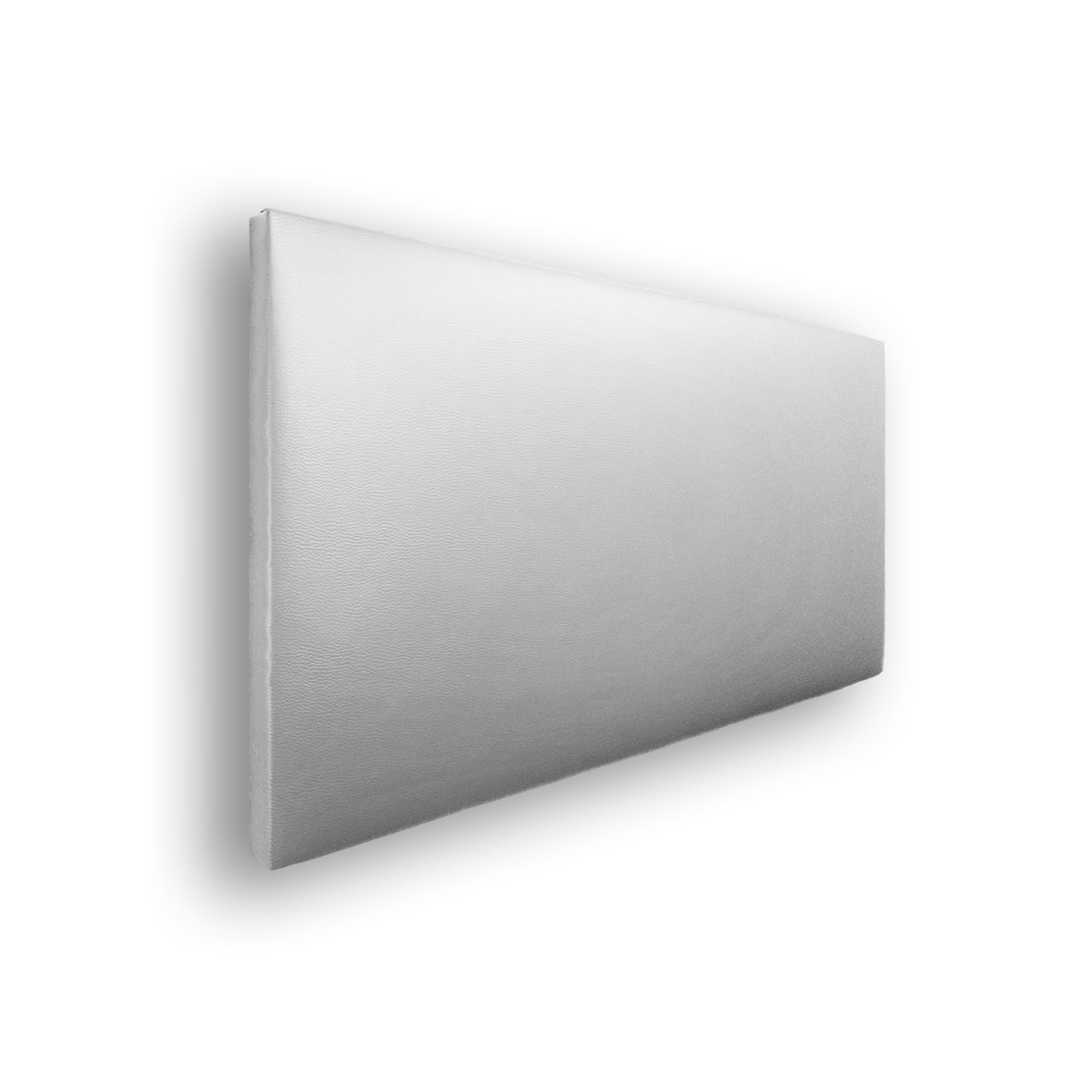 Cabecero Jep Tapizado en Polipiel - Estructura de Madera, Diseño Moderno y Juvenil - Fácil Instalación - Blanco, 105 cm