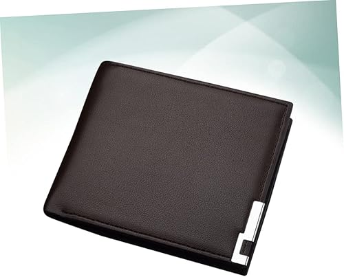 Miniatura 2 de VALICLUD Billeteras De Hombres Cuero Original Billeteras Billeteras De Cuero Original Billetera Monedero Corto, Café, Centímetro