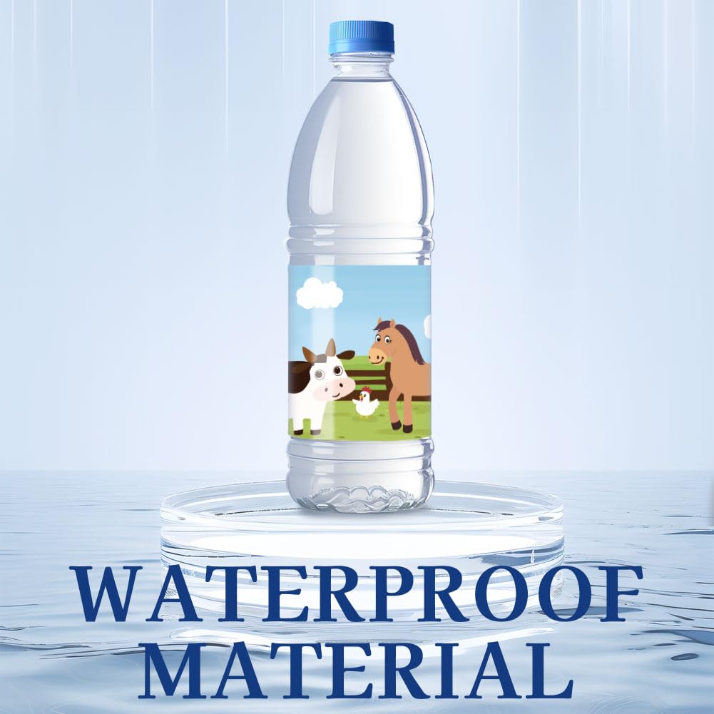 GOMAKERER 30 Sheets Water Bottle Labels - Image 4