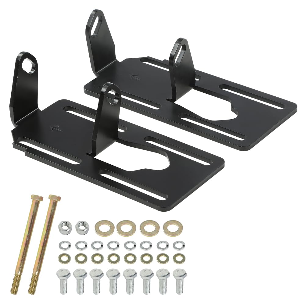 GRAND ORANGE Adjustable Conversion Engine Motor Mounts Compatible with All Chevy LS Series Engines 1997-2014/Fit 1973-1987 “Square Body Chevy / GMC