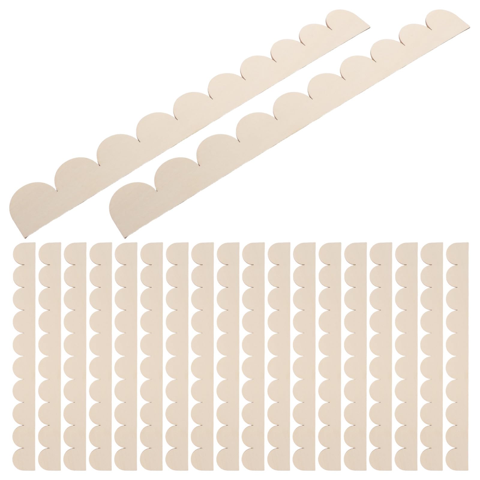 24 Molduras de madera onduladas Levemolo para decoración de espejos, zócalos y manualidades