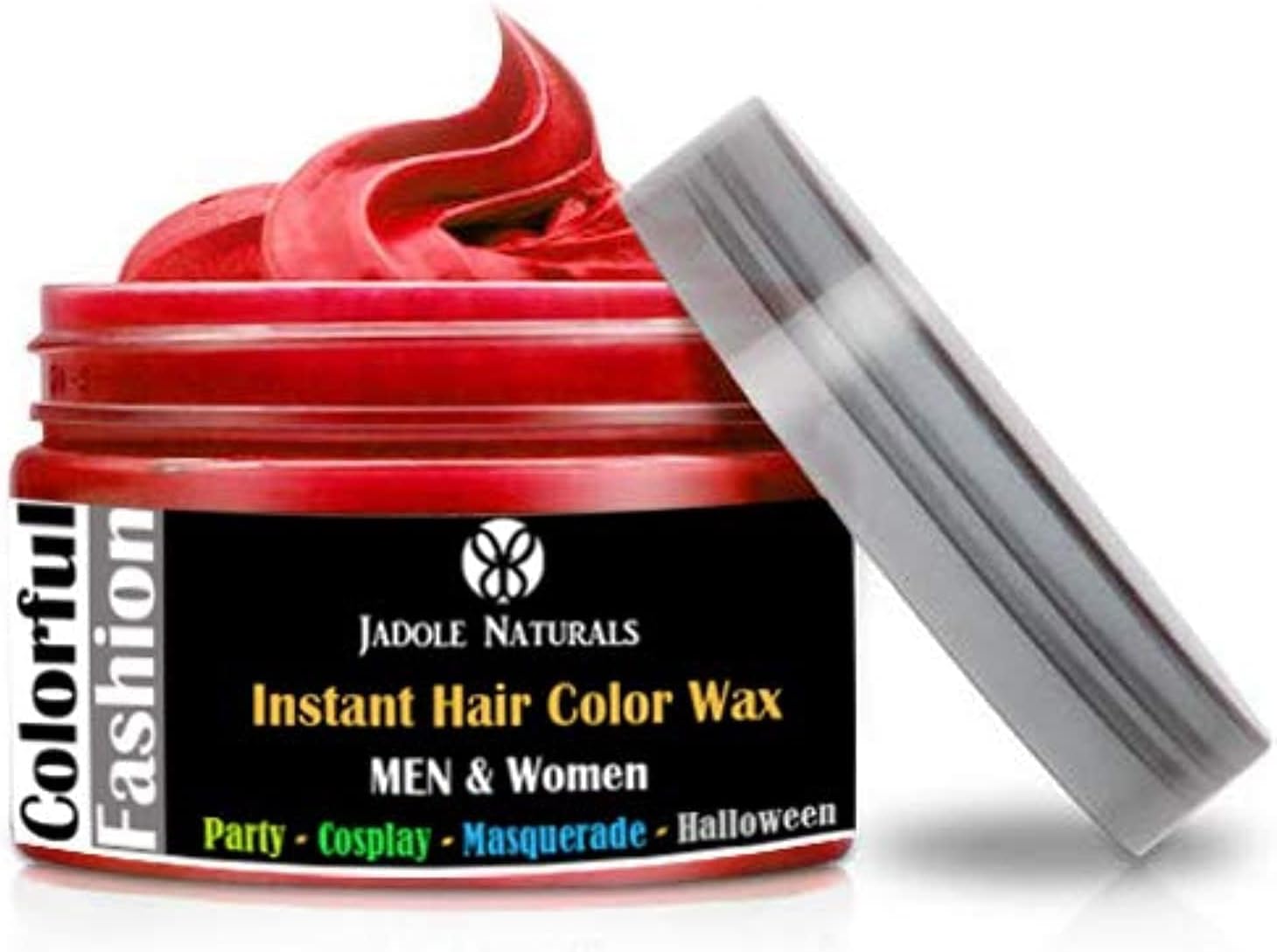Red Hair Wax 4.23 oz, Temporary Professional Hair Wax, Natural Matte Hairstyle Hair Dye Wax for Party