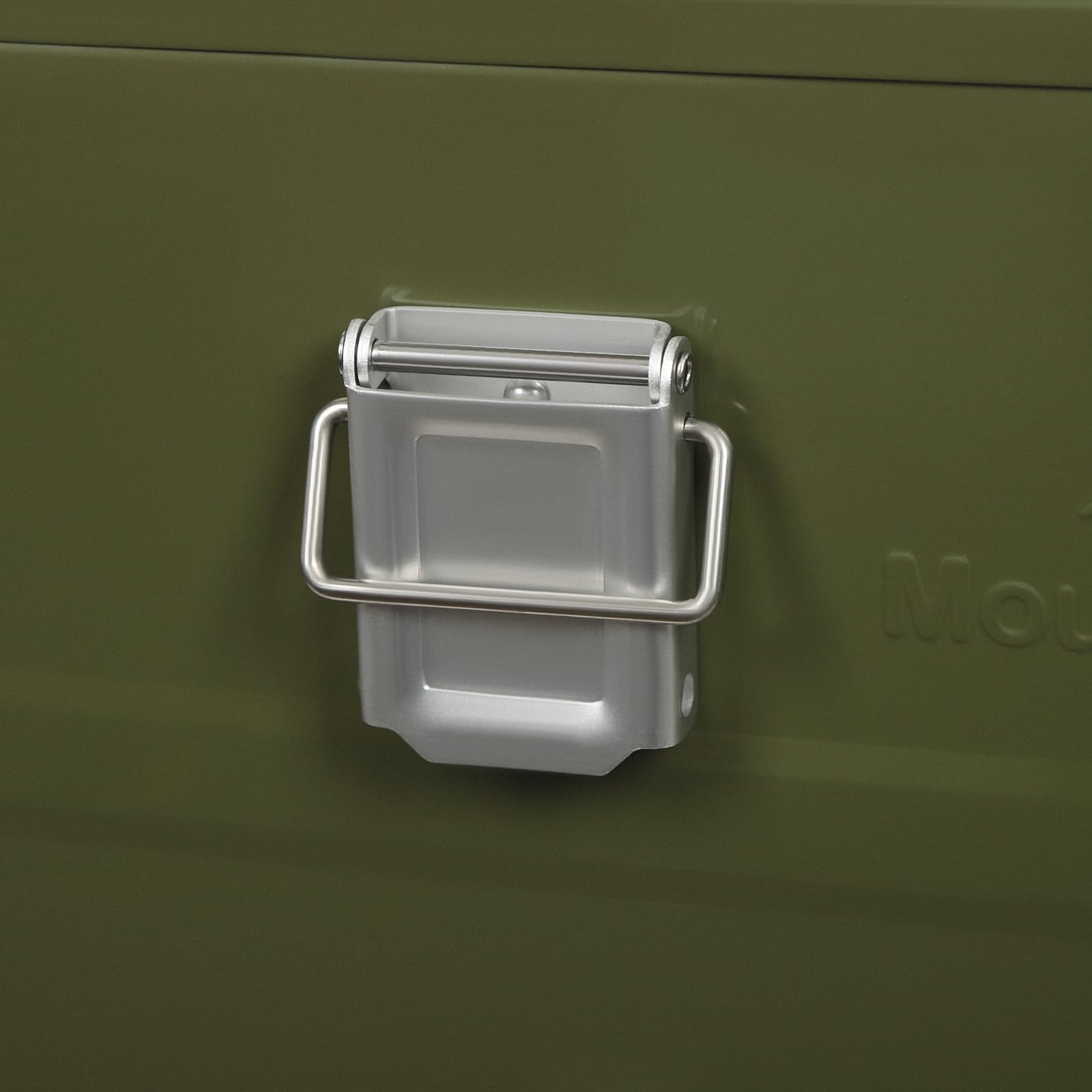 Caja de almacenamiento para camping, de aleación de aluminio, 50 L, apilable, caja de herramientas con tapa, 57,5 x 37,5 x 27,3 cm, para viajes al aire libre, camping, familia y exteriores