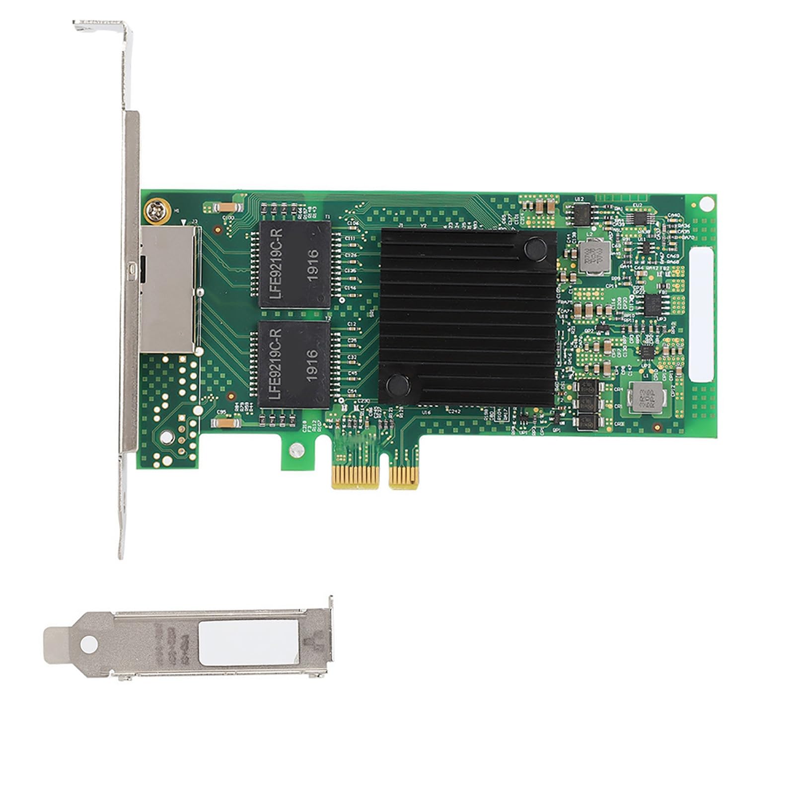 SIXRUN Scheda di Rete Gigabit Ethernet I350-T2V2, Doppia Porta PCI-E X1, Ad Alta velocità per Uso Server e Data Center