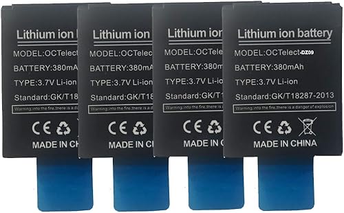 Batería de litio recargable LQ-S1 de 4 piezas con capacidad de 380 mAh, así como apta para RYX-NX9, SCX-M9-CE, JHCY-S1, LHL-M9-CE, YX-W9B, M9