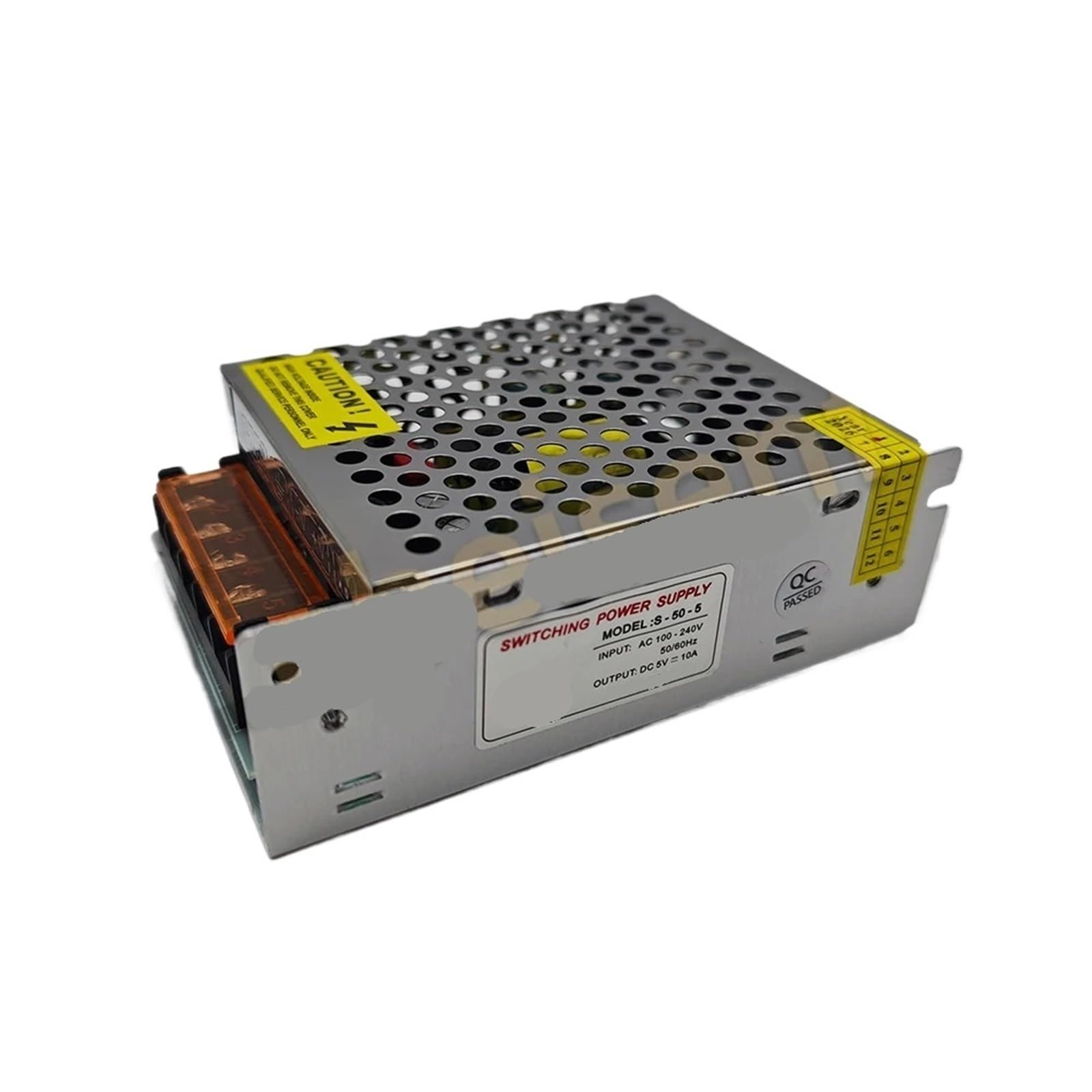 WUPLKCUIJ DC 5V 2A 3A 4A 5A 6A 8A 10A Switching Power Supply AC100-240V 10W-50W LED Driver(5V 5A 25W)