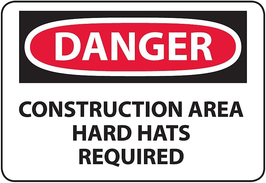 Osha Compliance Danger Sign Danger (Construction Area Hard Hats