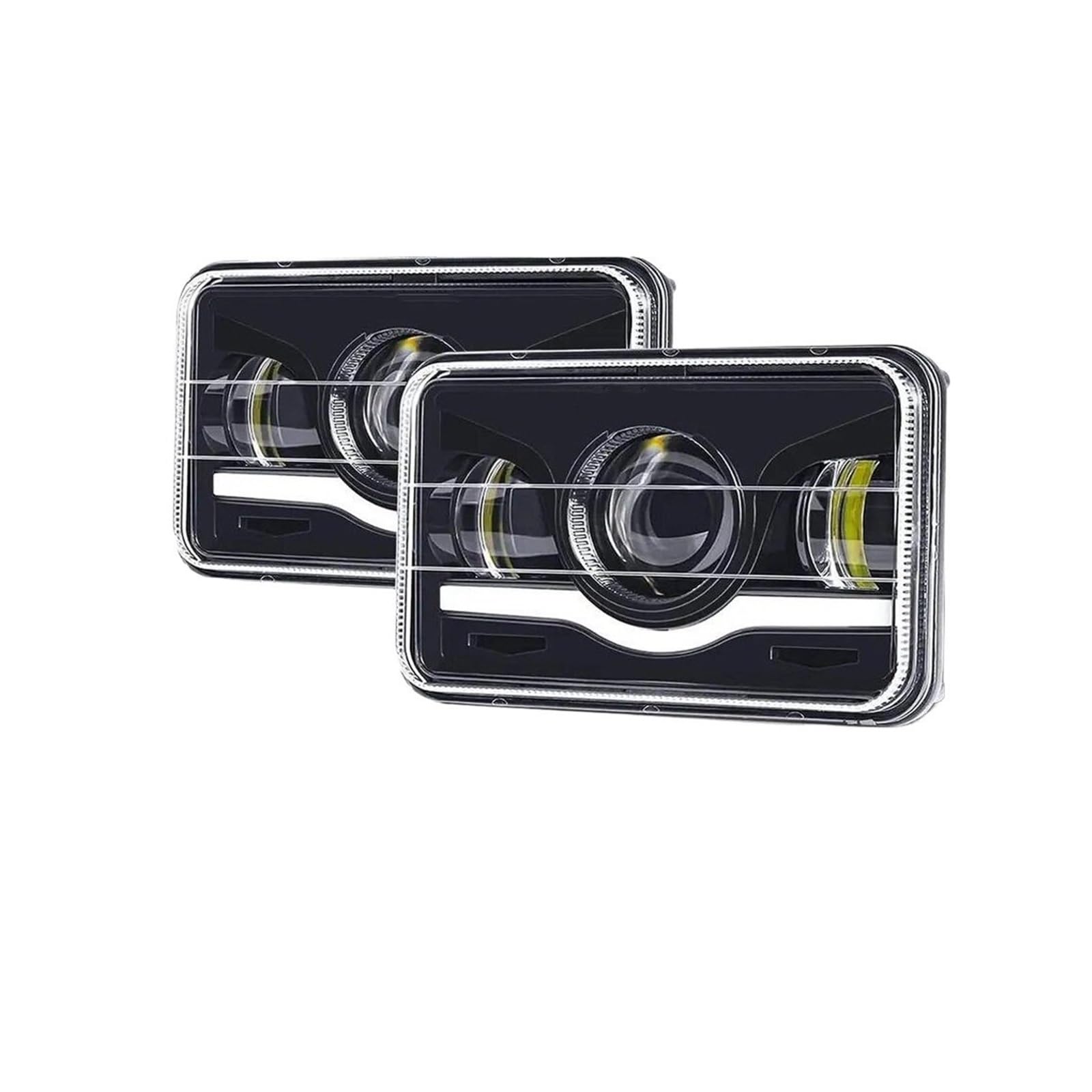 Bombilla LED Faros LED De 12V, 24V, 4x6 Pulgadas Kit Luces LED Repuesto | Luz Led Trabajo H4 Reemplazo Luz Cuadrada Para Coche Motocicleta Camión Faro