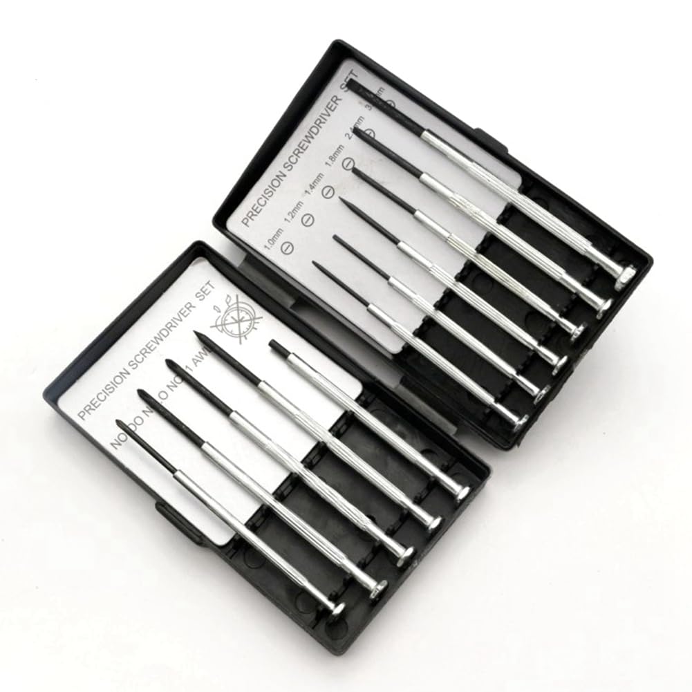 Juego de 11 Destornilladores mecánicos de precisión, Kit de Herramientas de reparación de computadoras de Metal, Adecuado para Productos electrónicos, Herramientas de relojería, fabricaci(
