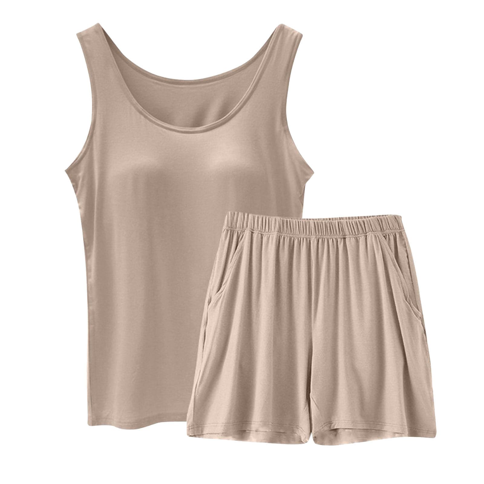 Pyjama débardeur rembourré d'une douceur exceptionnelle et short fluide - 5