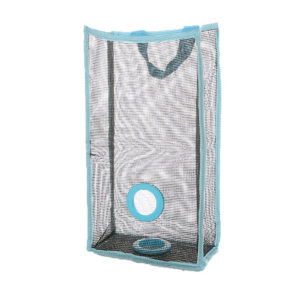 Plastic Bag Holder, Wall Mount Plastic Grocery Bag Organizer,Grocery Bag Holder for Plastic Bags,Mesh Hanging Storage Dispenser for Home Kitchen