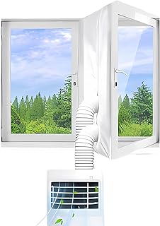 BNFGD Air Conditioner Window kit,Window Seal for Portable Air Conditioner Window Seal for Mobile Air-Conditioning and Tumble Dryer,Aircon Window Seal Easy to Install(Tube not Included)