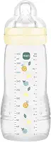 MAM Baby 1 Mamadeira Easy Active 270ml Com Formato Ergonômico e Fácil de Segurar para Crianças 2+ Meses com Bico de Silicone Skinsoft, Neutra