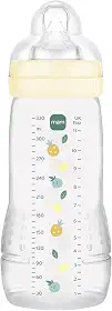 MAM Baby 1 Mamadeira Easy Active 270ml Com Formato Ergonômico e Fácil de Segurar para Crianças 2+ Meses com Bico de Silicone Skinsoft, Neutra