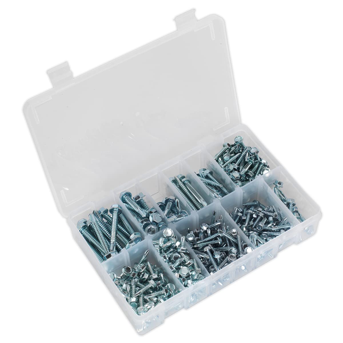 Sealey 410 Piece Hex Head Self Drilling Screw Assortment