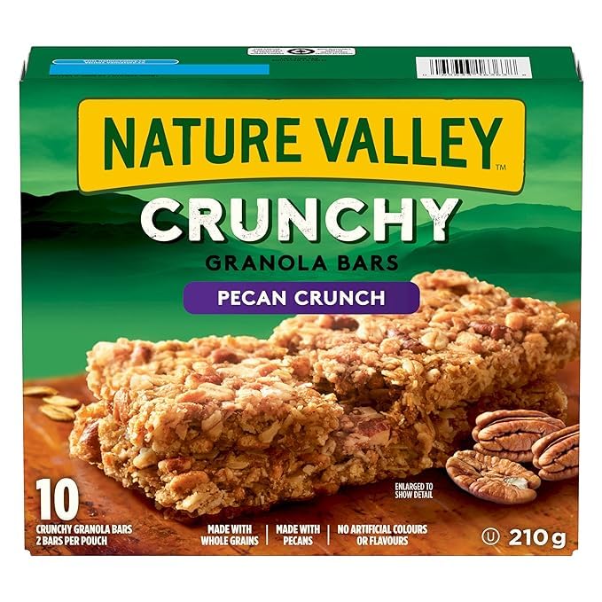 Miniatura 3 de Nature Valley - Barras de granola crujientes y pecanas, 10 unidades, 7.4 onzas (paquete de 2) enviadas desde Canadá