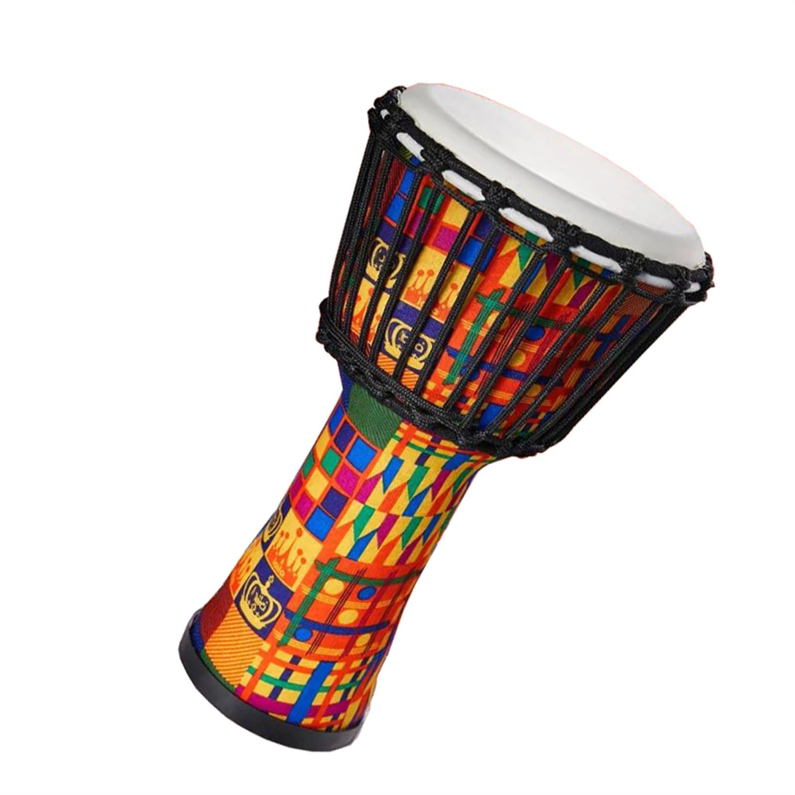 Professionelle Djembe Schaffell Afrikanische Trommel Handtrommel Anfänger Standard 8 Zoll Tamburin Musikinstrument (Color : D)