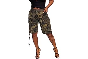 Women Camo Satiny Cargo Joggers: The Epitome of Casual Chic
