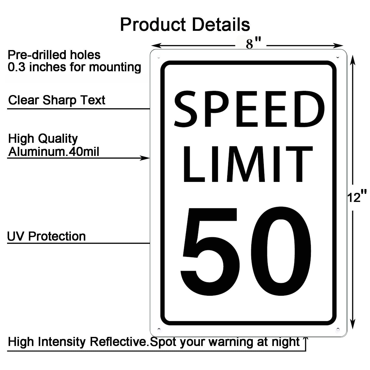 USA SPEED LIMIT20看板 Amazon.com: SmartSign Speed Limit 20 MUTCD Sign | 24