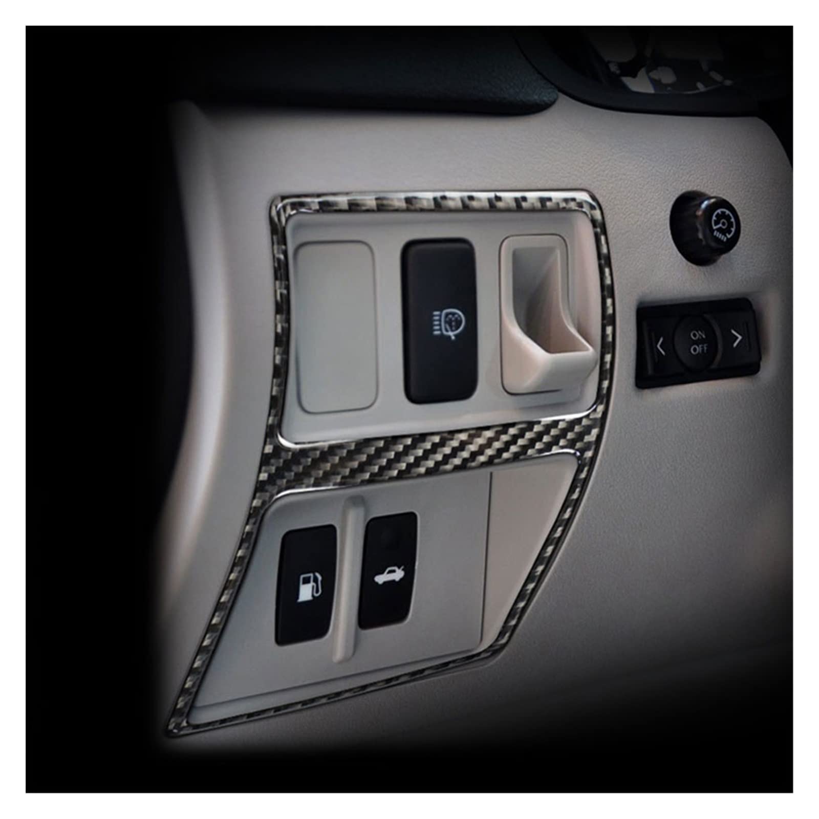 Pasuje do Lexus IS 2006-2012 wnętrze samochodu z włókna węglowego modyfikacja bagażnika samochodu modyfikacja wykończenia stylizacja Auto akcesoria do przycinania straż zestawy naklejek