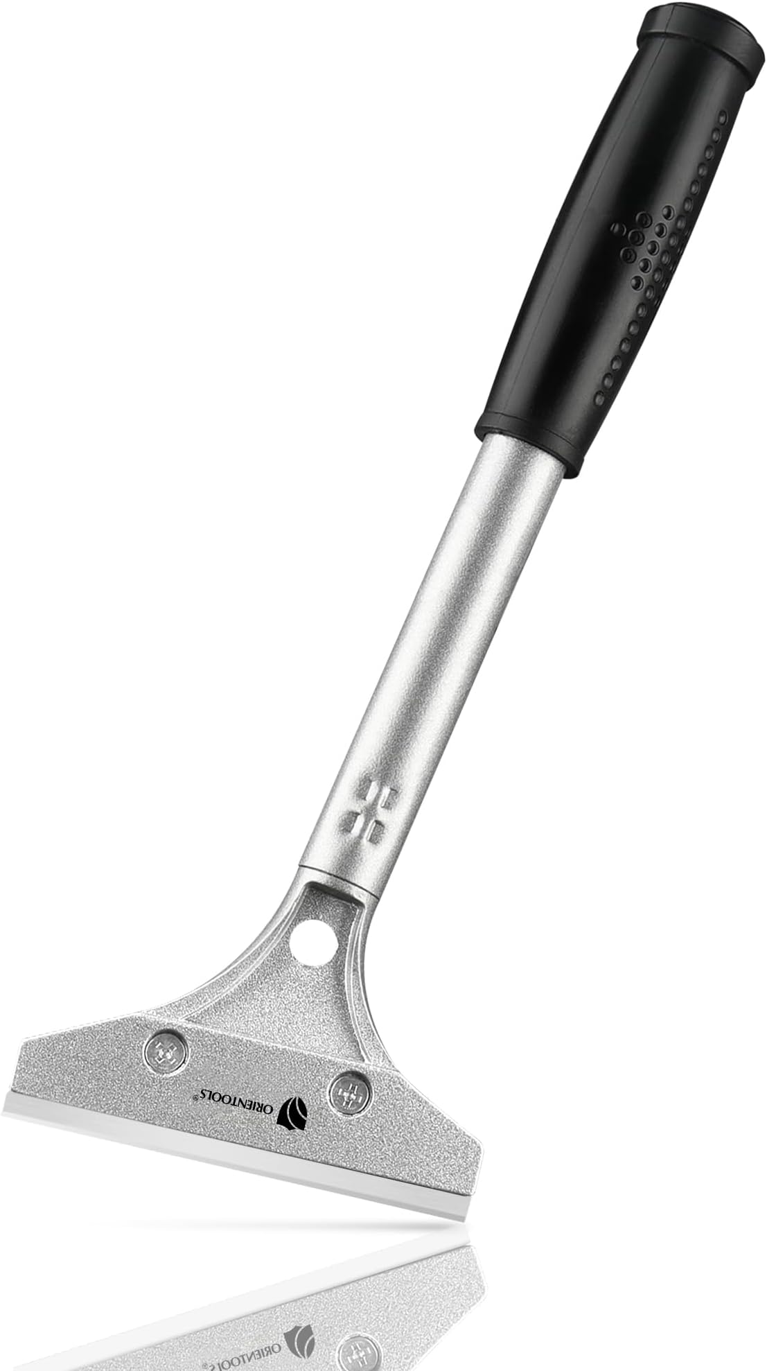 Frebuta Floor Scraper Long Handle Heavy Duty, 4Inch Razor