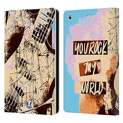 Head Case Designs Grunge Guitar All About Music Leather Book Wallet Case Cover Compatible With Apple Ipad Mini 1 / Mini 2 / Mini 3 #TOP4