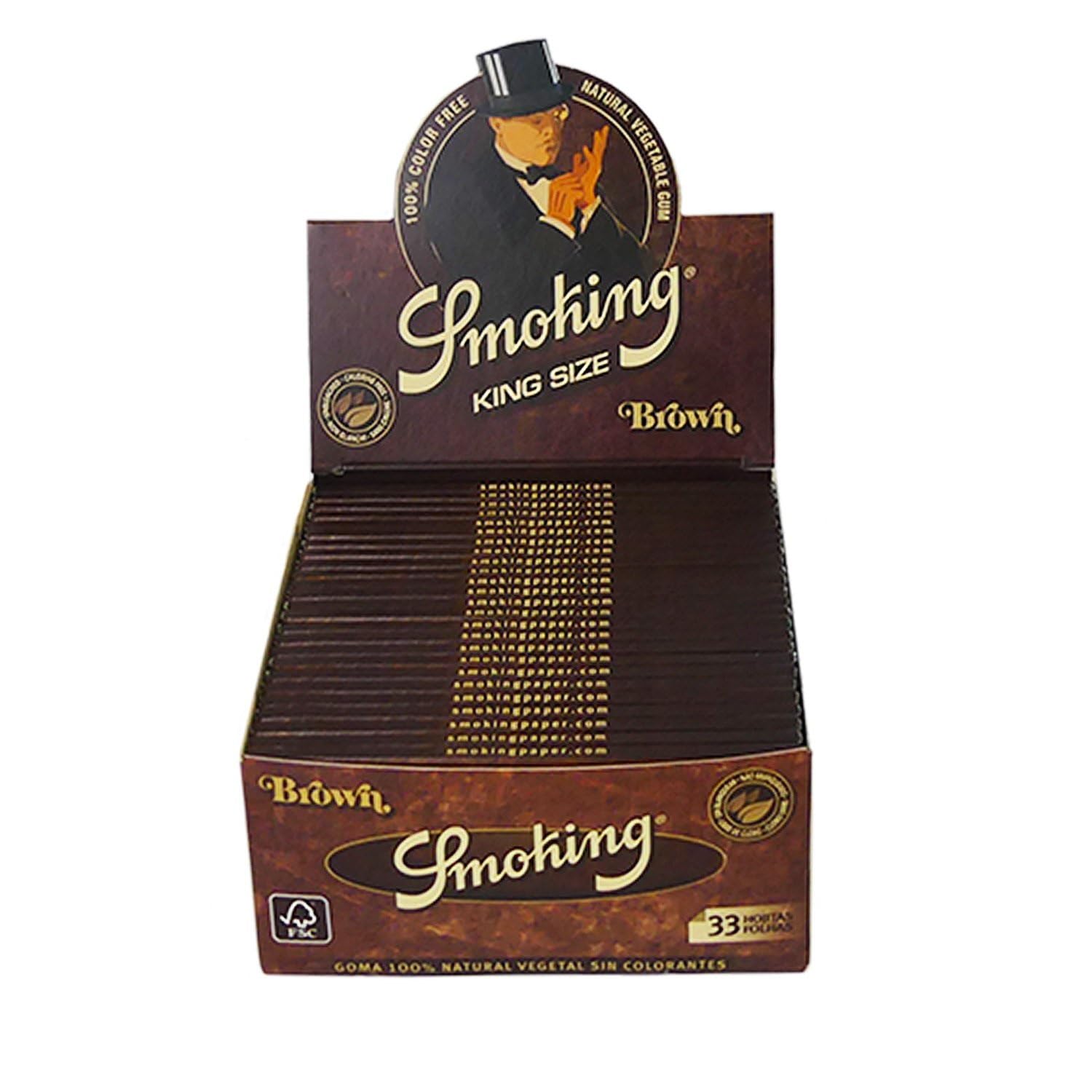 Smoking Brown Filtertips 50er Medium Size Perforated Unbleached