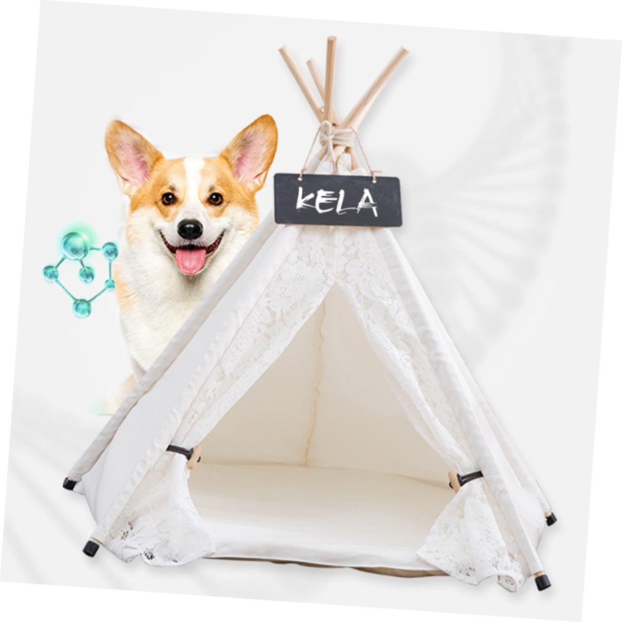 POPETPOP Tente tipi pour chien ou chat portable d'intérieur ou d'extérieur pour animal de compagnie de petite et moyenne taille