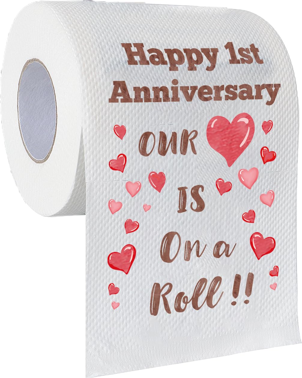 ETHINKIO Happy 1 Year Anniversary Wedding Gifts Decorations For Him, One Year Anniversary, 1st Year Toilet Paper, First Anniversary Men Women Husband,