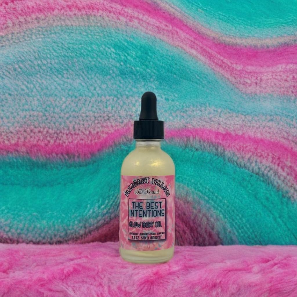 The Best Intentions Scented Glow Body Oil Pearlescent Shimmer, Silky Soft, Radiant and Moisturizing