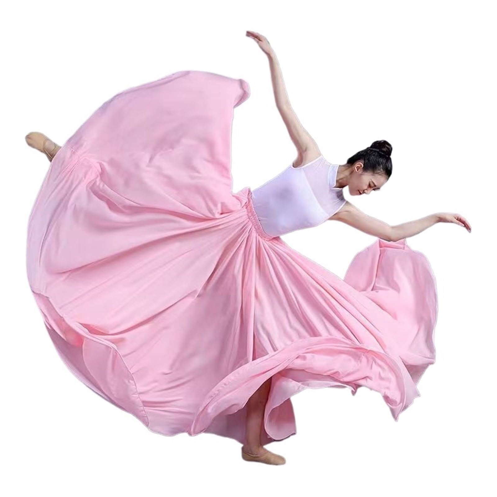 Falda De Gasa 360/540/720 Grados For Ballet, Danza Del Vientre, Faldas Largas For Mujer, Ropa Práctica For Bailarinas, Baile Surtida
