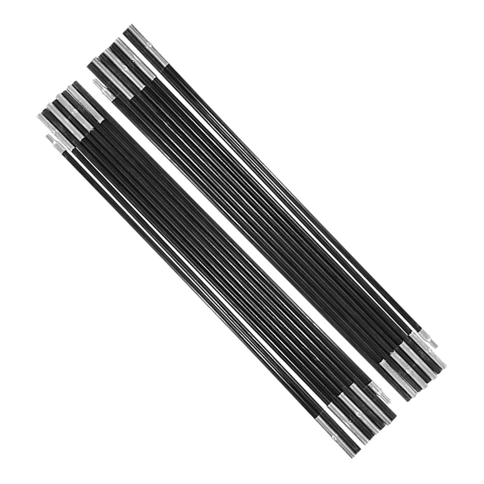 Arceau Tente 5350 L,Tige Fibre De Carbone Pour Tente,Kit De Mât De Tente De 4.9M Barree Mât De Tente De Cam En Fibre De Verre Barres Télescques Régles Kit De Cadree Tentes Légers Repment Pour La Rando