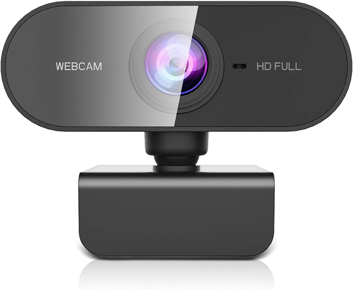 Webcam with Microphone for Desktop,KFF Full HD 1080P Streaming Camera for PC/MAC/Laptop, Plug and Play USB Camera for YouTube,Skype,Zoom,Xbox One Video Calling,Studying and Conference