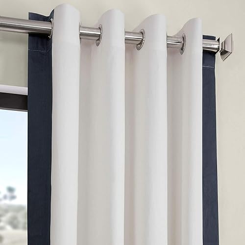 Miniatura 2 de HPD Half Price Drapes Cortinas de algodón estampadas con ojales para sala de estar y dormitorio, 50 x 84, PRCT-VC1713-84-GR (1 panel) Fresh Popcorn