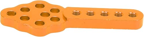 Miniatura 7 de 4 piezas RC coche amortiguador montaje ajustable aleación de aluminio altura ángulo soporte compatible con SCX10 110 RC Crawler (naranja)