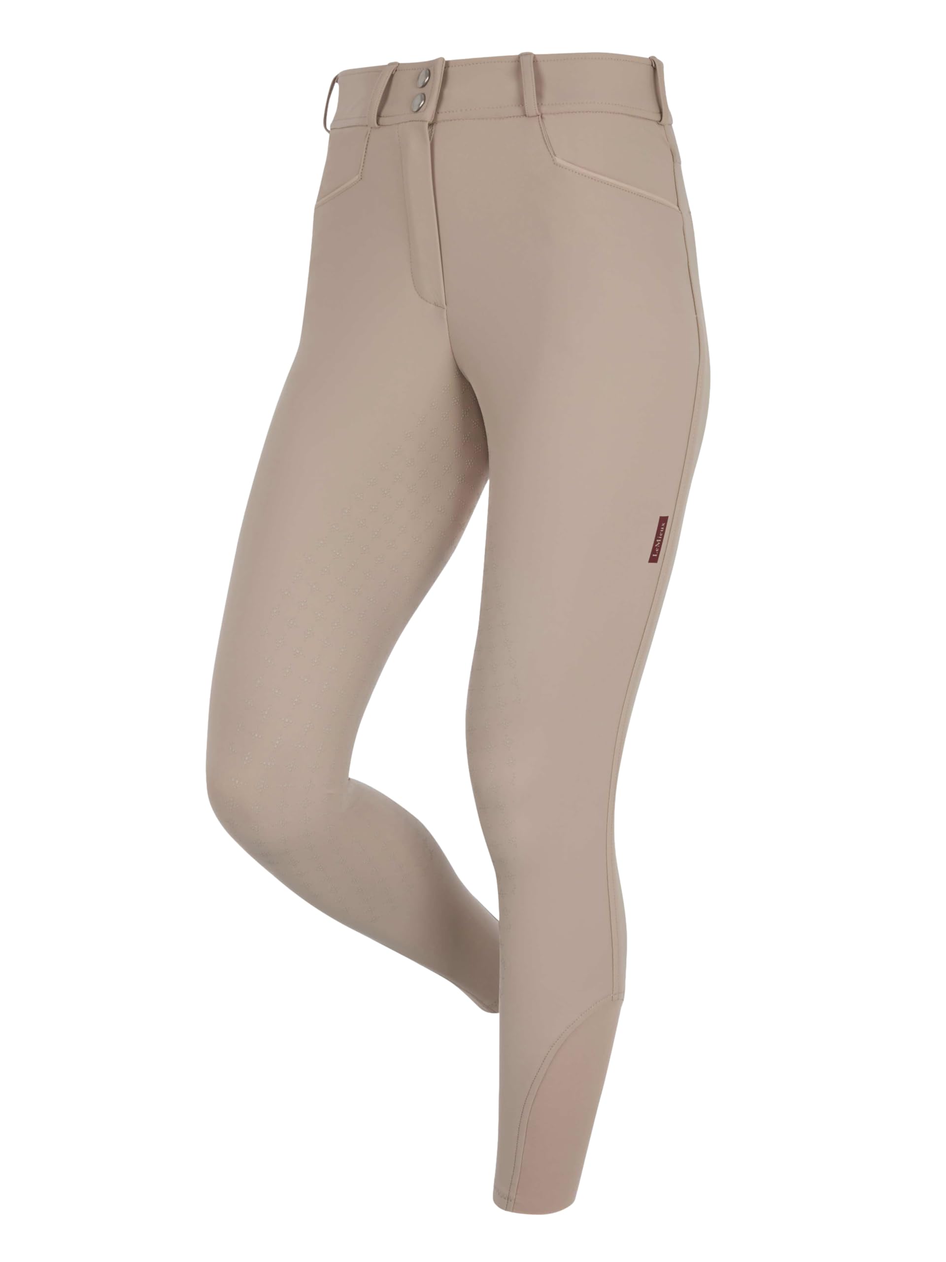 Lemieux Women's Almond Isabelle Full Seat Breeches - Technically Designed - Flexible Four-Way Stretch - Uk10