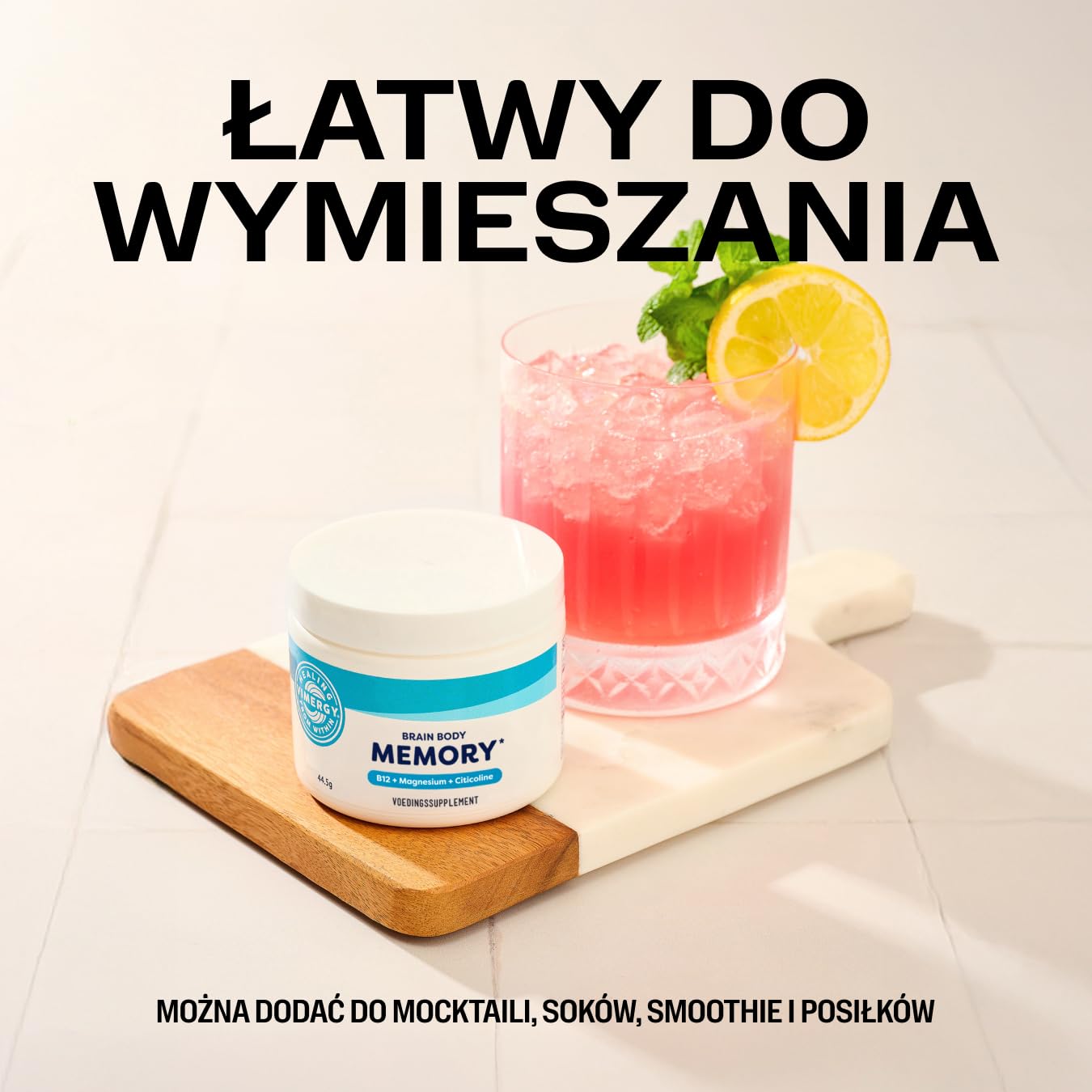 Vimergy Brain Body Memory* – 8 działań wspierających mózg – Z magnezem, cytykoliną i witaminą B12 – Czysta, szybko wchłanialna formuła – Bez GMO i glutenu