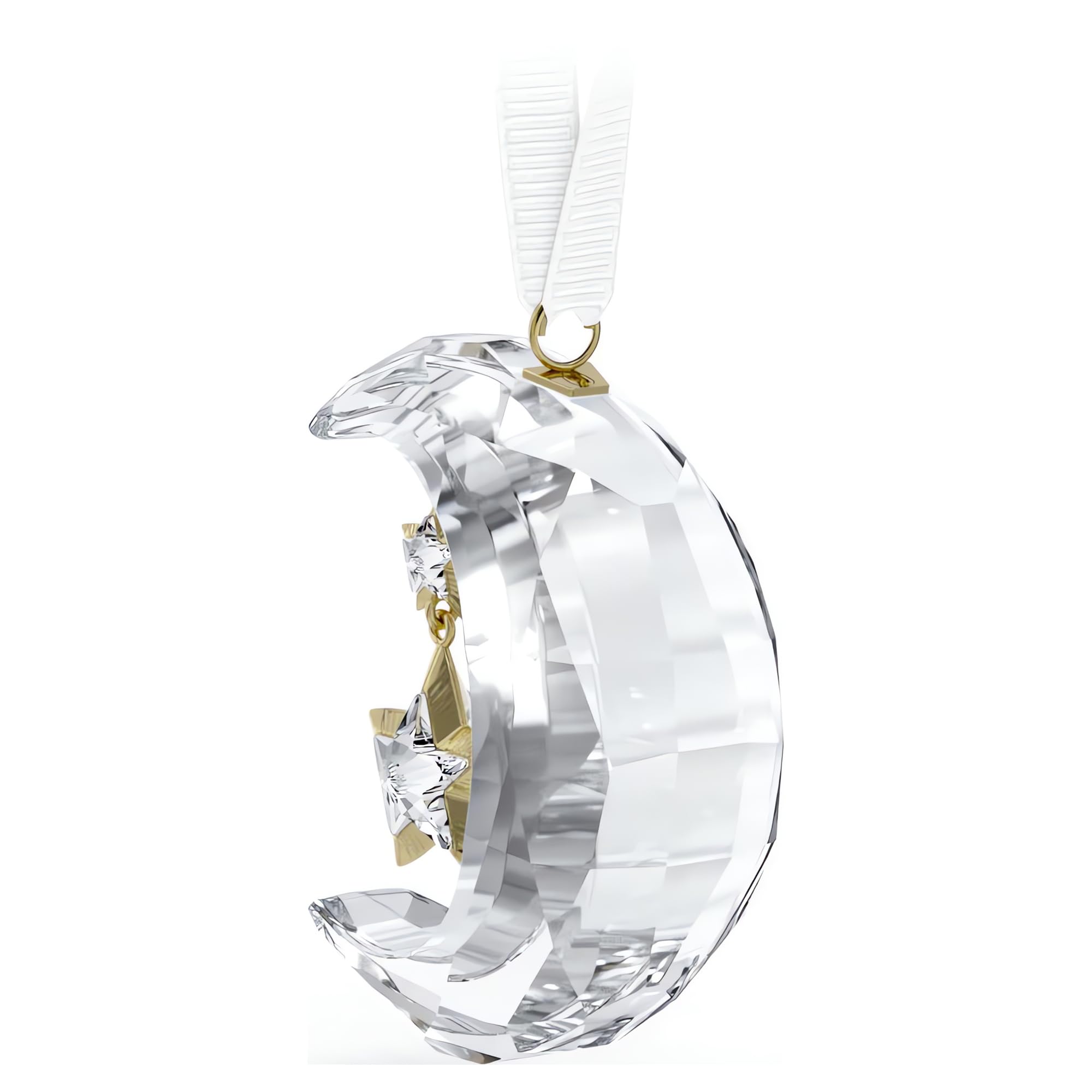 Swarovski Holiday Magic Moon Ornament, White - Image 4