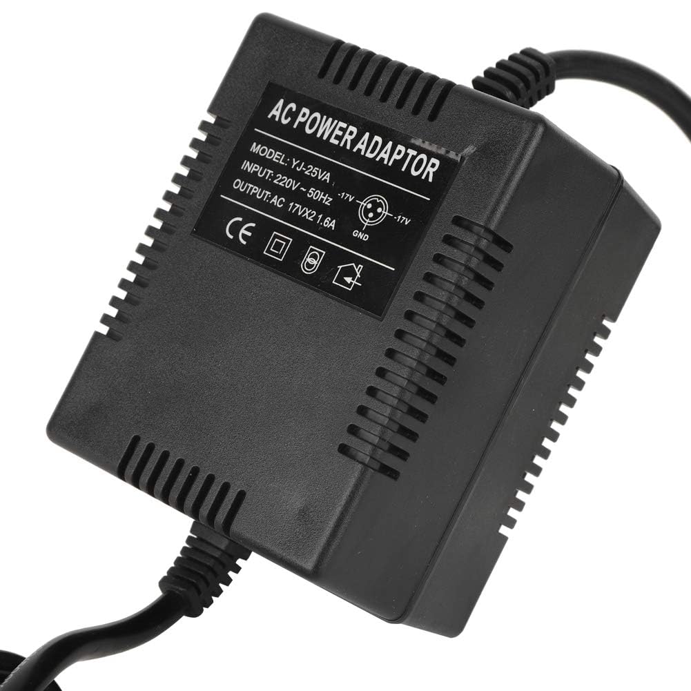 Alimentatore 17V 1.6A a AC 12V Trasformatore per cavo di alimentazione Caricatore da muro Spina di ricambio con tastiera a cavo